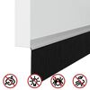 vidaXL Brosses de porte adh&eacute;sives 2 pcs Argent 100 cm