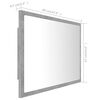 vidaXL Miroir &agrave; LED de salle de bain Gris b&eacute;ton 60x8,5x37 cm Acrylique