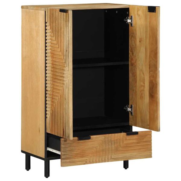 vidaXL Buffet marron 60x33x100 cm bois de manguier massif