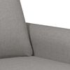 vidaXL Canap&eacute; &agrave; 2 places Gris clair 120 cm Tissu