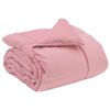 vidaXL Duvet d'hiver Matelass&eacute; Rose 140 x 220 cm Microfibre