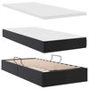 vidaXL Lit avec rangement et matelas Noir 90 x 200 cm Simili cuir