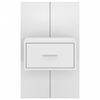 vidaXL Tables de chevet murales 2 pcs Blanc