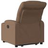 vidaXL Fauteuil inclinable &eacute;lectrique marron tissu
