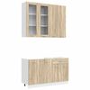 vidaXL Unit&eacute; de cuisine LYON 4 pc Ch&ecirc;ne Sonoma Bois d'ing&eacute;nierie