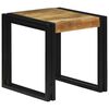 vidaXL Table Gigogne 3 pcs Bois de Mangue Massif et M&eacute;tal