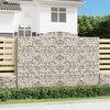 vidaXL Paniers &agrave; gabions arqu&eacute;s 13 pcs 300x50x200/220 cm Fer galvanis&eacute;