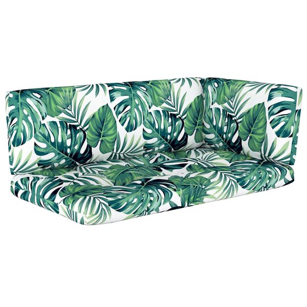 vidaXL Salon de jardin palette 4pcs avec coussins Bois de pin impr&eacute;gn&eacute;