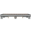 vidaXL Cadre de lit sans matelas sonoma gris 140x200 cm