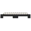 vidaXL Lit de jour avec gigogne sans matelas noir 90x200 cm