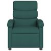 vidaXL Fauteuil de massage inclinable Vert foncé Tissu