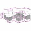 vidaXL Ensemble de canap&eacute; de jardin 9 pcs Gris Poly rotin