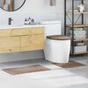vidaXL Ensemble de tapis de bain antid&eacute;rapants 3 pcs Marron PP