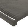 vidaXL Sommier &agrave; lattes de lit et matelas Gris fonc&eacute; 140x200cm Velours