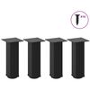 vidaXL Pieds de table basse 4 pi&egrave;ces Noir 30-32 cm Acier