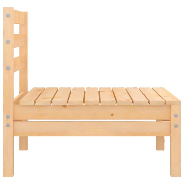 vidaXL Salon de jardin 3 pcs bois massif de pin