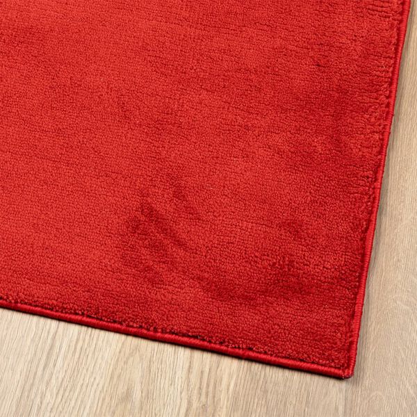 vidaXL Tapis OVIEDO &agrave; poils courts rouge 80x250 cm