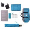 vidaXL Tente de camping de cabine 4 personnes bleu imperm&eacute;able