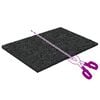 vidaXL Tapis de patio en granulat de caoutchouc Noir 6 x 9 x 0,3 cm