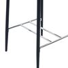 vidaXL Ensemble de bar 3 pcs Similicuir Noir