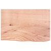 vidaXL &Eacute;tag&egrave;re murale marron clair bois ch&ecirc;ne massif trait&eacute;