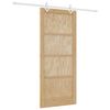 vidaXL Porte coulissante Naturel et Blanc 86 x 198,5 cm