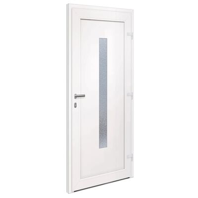 vidaXL Porte d'entrée Blanc 88x200 cm PVC