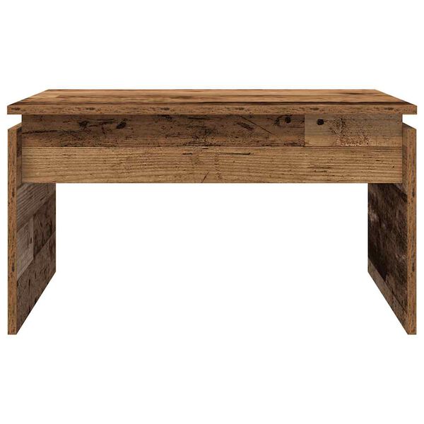 vidaXL Table basse vieux bois 68x50x38 cm bois d'ing&eacute;nierie