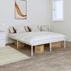vidaXL Cadre de lit m&eacute;tal sans matelas blanc 160x200 cm