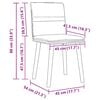 vidaXL Chaises &agrave; manger lot de 6 taupe tissu