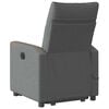 vidaXL Fauteuil inclinable de massage &eacute;lectrique Gris fonc&eacute; Tissu