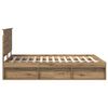 vidaXL Cadre de lit Ch&ecirc;ne artisan 140 x 200 cm Bois de pin massif