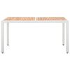 vidaXL Salon de jardin 7 pcs r&eacute;sine tress&eacute;e blanc
