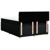 vidaXL Sommier &agrave; lattes de lit avec matelas Noir 140x190 cm Tissu