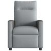 vidaXL Fauteuil inclinable &eacute;lectrique Gris clair Tissu