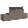 vidaXL Canapé de jardin Gris 123 x 62 x 69 cm polyrotin