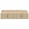 vidaXL Cadre de lit Ch&ecirc;ne Sonoma 80 x 200 cm Bois d'ing&eacute;nierie