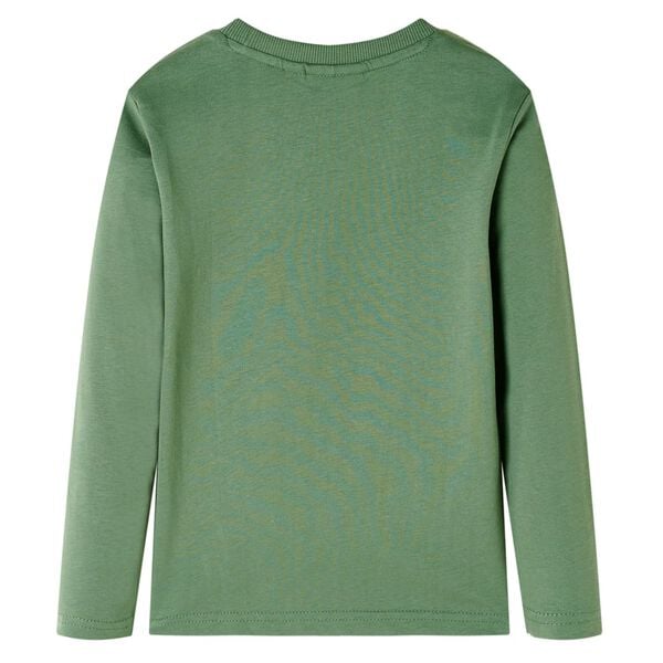 T-shirt enfants &agrave; manches longues kaki clair 104
