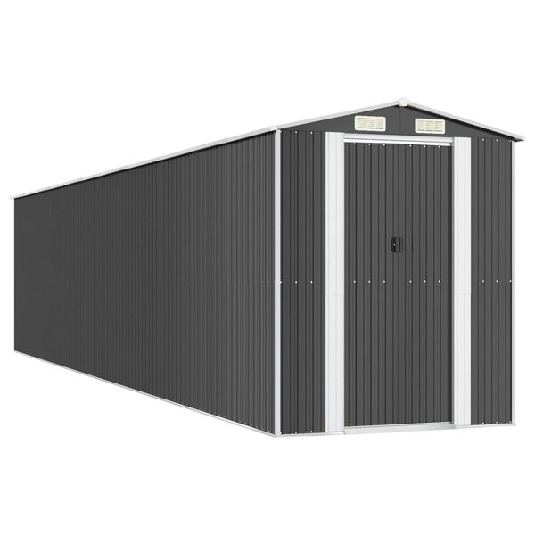 vidaXL Abri de jardin Anthracite 192x938x223 cm Acier galvanis&eacute;