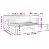 vidaXL Lit coulissant sans matelas marron miel 2x(80x200)cm
