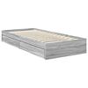 vidaXL Lit de Rangement Gris Sonoma 75 x 190 cm Bois d'ing&eacute;nierie