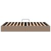 vidaXL Lit de Rangement avec matelas Cappuccino 120 x 190 cm Faux cuir