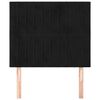 vidaXL T&ecirc;te de lit Noir 80x5x118/128 cm Velours