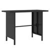 vidaXL Salon de jardin 4 pcs Résine tressée Noir