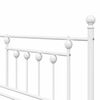 vidaXL Cadre de lit de jour Blanc 90 x 190 cm Acier