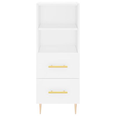 vidaXL Buffet blanc 34,5x34x90 cm bois d'ingénierie