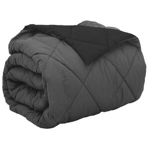 vidaXL Duvet complet toute l'ann&eacute;e Noir et anthracite 200 x 200 cm