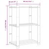 vidaXL Support de rangement à 3 niveaux marron 60x38x90 cm bois de pin