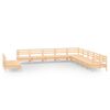vidaXL Salon de jardin 11 pcs Bois de pin massif