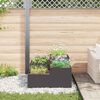 vidaXL Cache-pot de jardin Noir 100 x 100 x 48 cm Acier